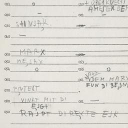 Eastern questionnaire, answ...