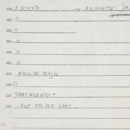 Eastern questionnaire, answ...