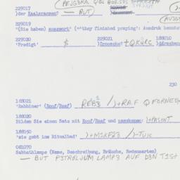 Western questionnaire, answ...