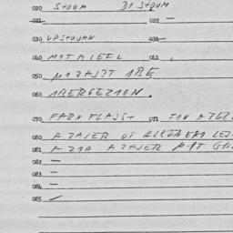 Eastern questionnaire, answ...