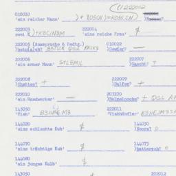 Western questionnaire, answ...