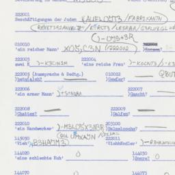 Western questionnaire, answ...