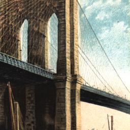 New York, Brooklyn Bridge.