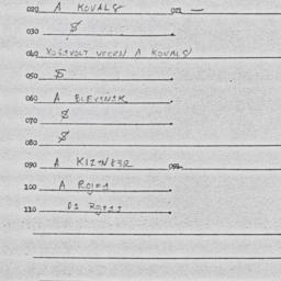 Eastern questionnaire, answ...