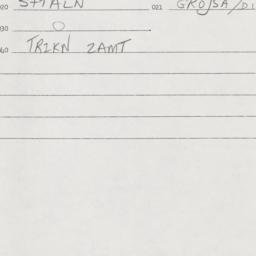 Eastern questionnaire, answ...