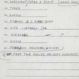 Eastern questionnaire, answ...