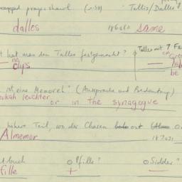 Western questionnaire, answ...