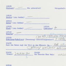 Western questionnaire, answ...