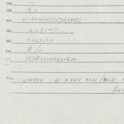 Eastern questionnaire, answ...