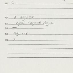 Eastern questionnaire, answ...