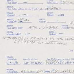 Western questionnaire, answ...