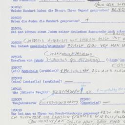 Western questionnaire, answ...