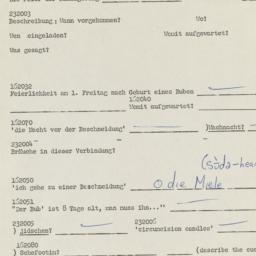 Western questionnaire, answ...