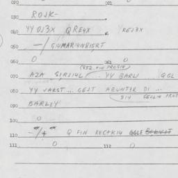 Eastern questionnaire, answ...