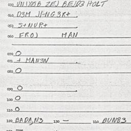 Eastern questionnaire, answ...