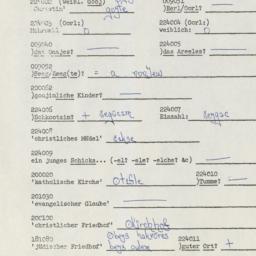 Western questionnaire, answ...