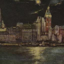 New York Riverfront at Night