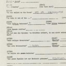 Western questionnaire, answ...