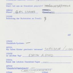 Western questionnaire, answ...