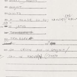 Eastern questionnaire, answ...