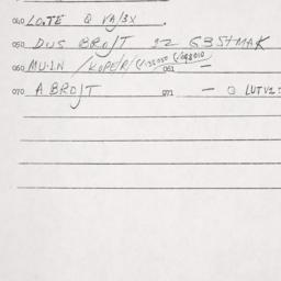 Eastern questionnaire, answ...