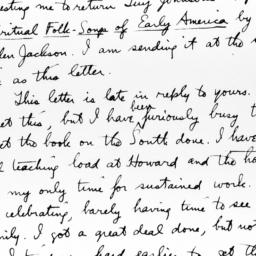 Letter from Sterling A. Bro...