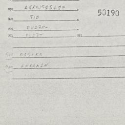 Eastern questionnaire, answ...