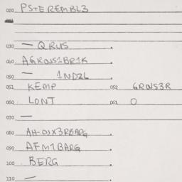 Eastern questionnaire, answ...