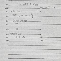Eastern questionnaire, answ...