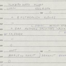 Eastern questionnaire, answ...