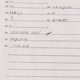 Eastern questionnaire, answ...