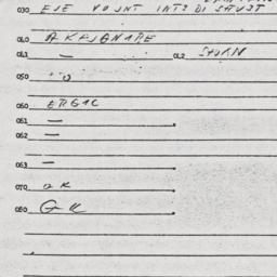 Eastern questionnaire, answ...