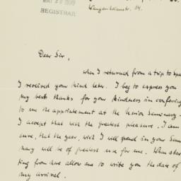 Letter from Dietrich Bonhoe...
