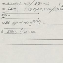 Eastern questionnaire, answ...