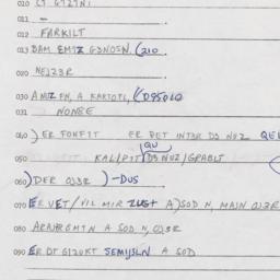 Eastern questionnaire, answ...