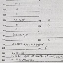 Eastern questionnaire, answ...