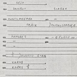 Eastern questionnaire, answ...