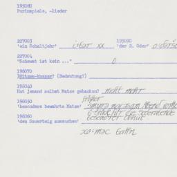Western questionnaire, answ...