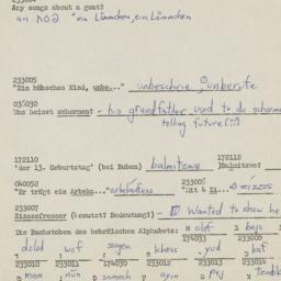 Western questionnaire, answ...