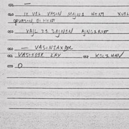 Eastern questionnaire, answ...