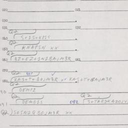 Eastern questionnaire, answ...