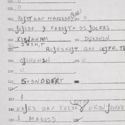 Eastern questionnaire, answ...