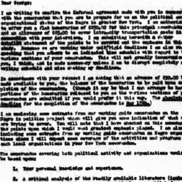 Letter from Ralph J. Bunche...