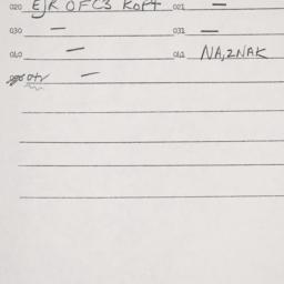 Eastern questionnaire, answ...