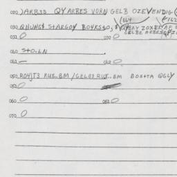 Eastern questionnaire, answ...