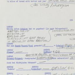 Western questionnaire, answ...