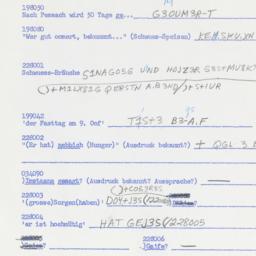 Western questionnaire, answ...