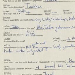 Western questionnaire, answ...