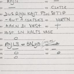 Eastern questionnaire, answ...