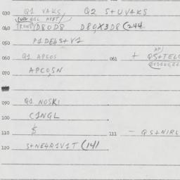 Eastern questionnaire, answ...